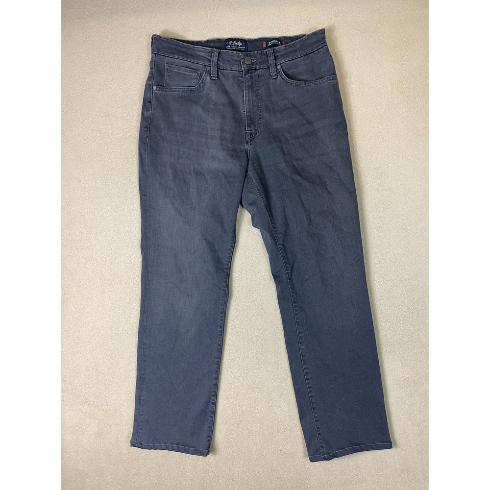 34 Heritage Charisma Jeans Mens 34x28 Gray Comfort Rise Classic Fit Stretch Luxe